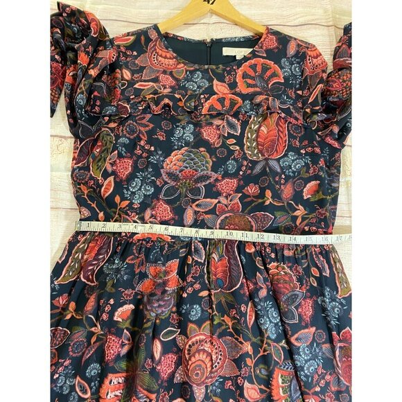 Loft Women's Long Sleeve Floral Casual Dress - 10 - Picture 9 of 15